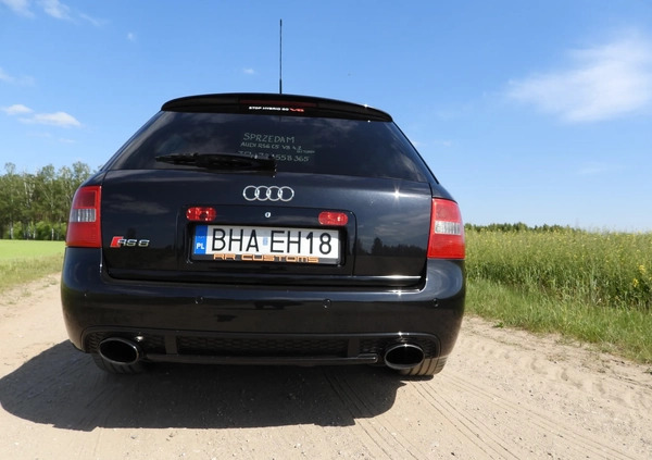 Audi RS6 cena 75000 przebieg: 213000, rok produkcji 2004 z Dobiegniew małe 277